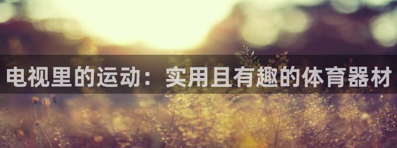 fb体育平台注册要钱吗安全吗：电视里的运动：实用且有趣的体育